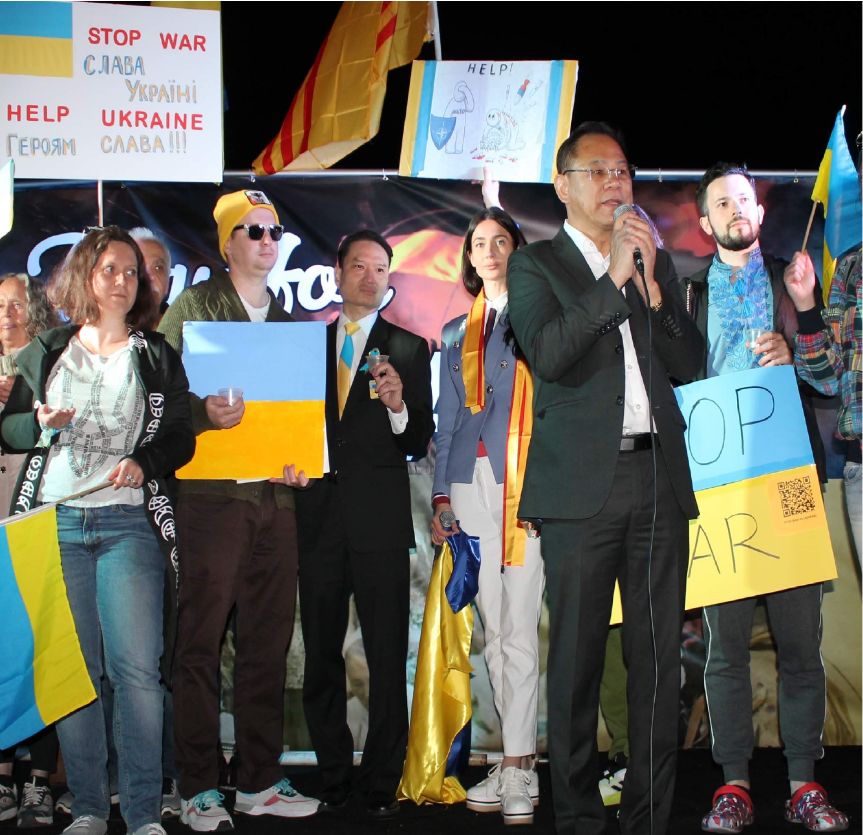 Organized a Prayer for Ukraine